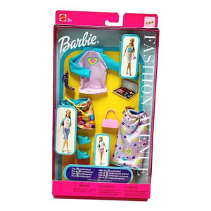 Vintage Barbie Fashion Avenue Doll Clothing Purple Blue Mattel  2002 New